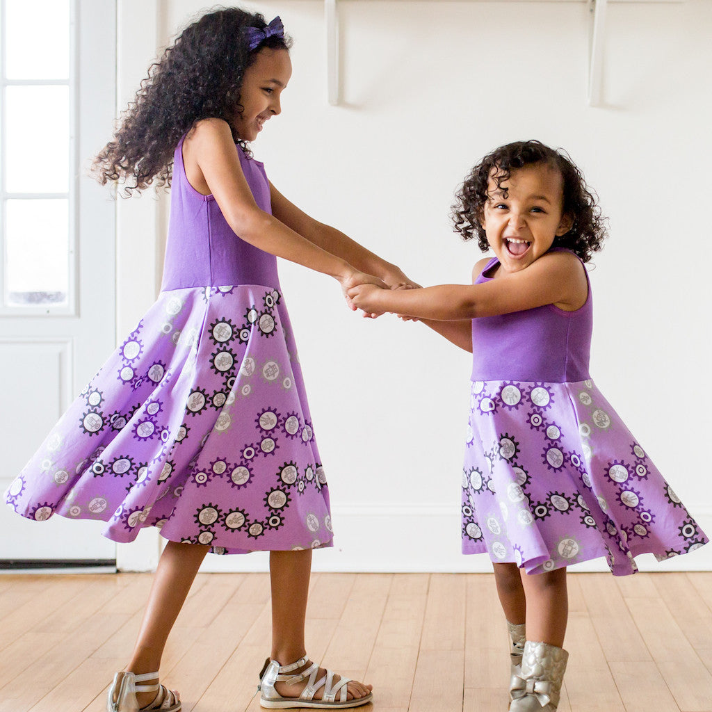 "SparkleBots" Robots Twirly Play Dress