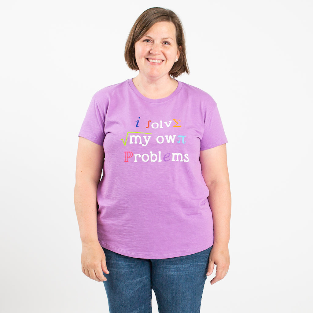 “I Solve My Own Problems” Math Adult T-Shirt