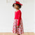"Rescue Ready" Fire Engine Twirly Play Dress with Pockets and Long Sleeves