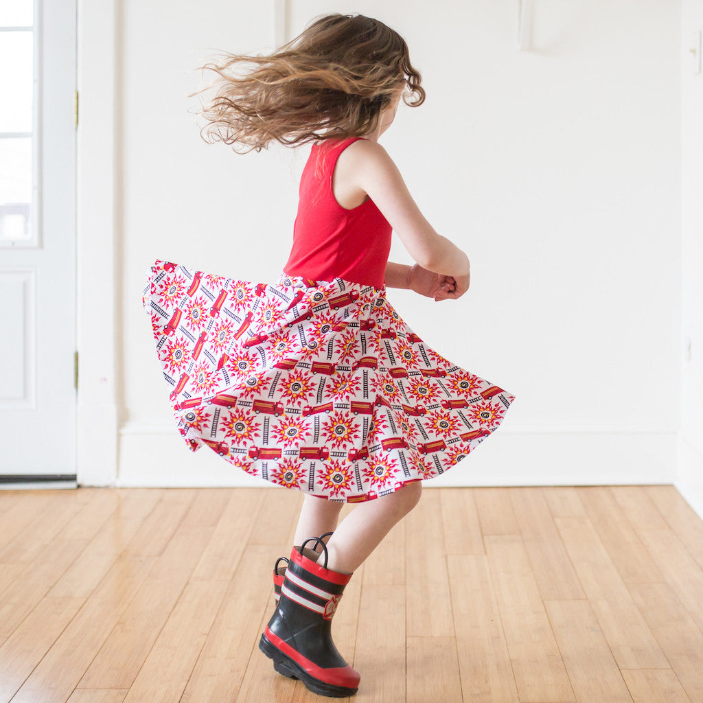 Fire truck 2024 smocked dress