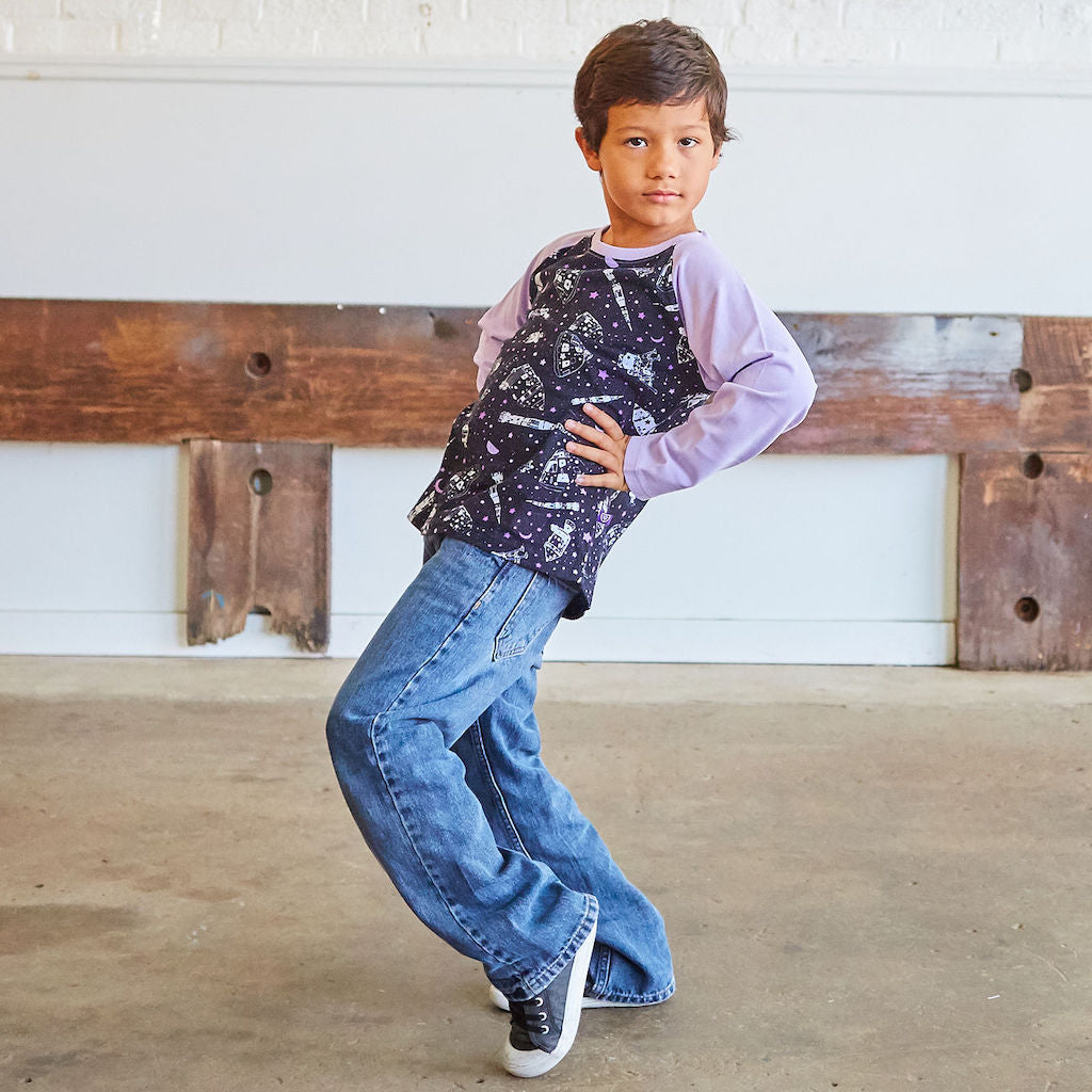 Moon Landing Long Sleeve Raglan Shirt