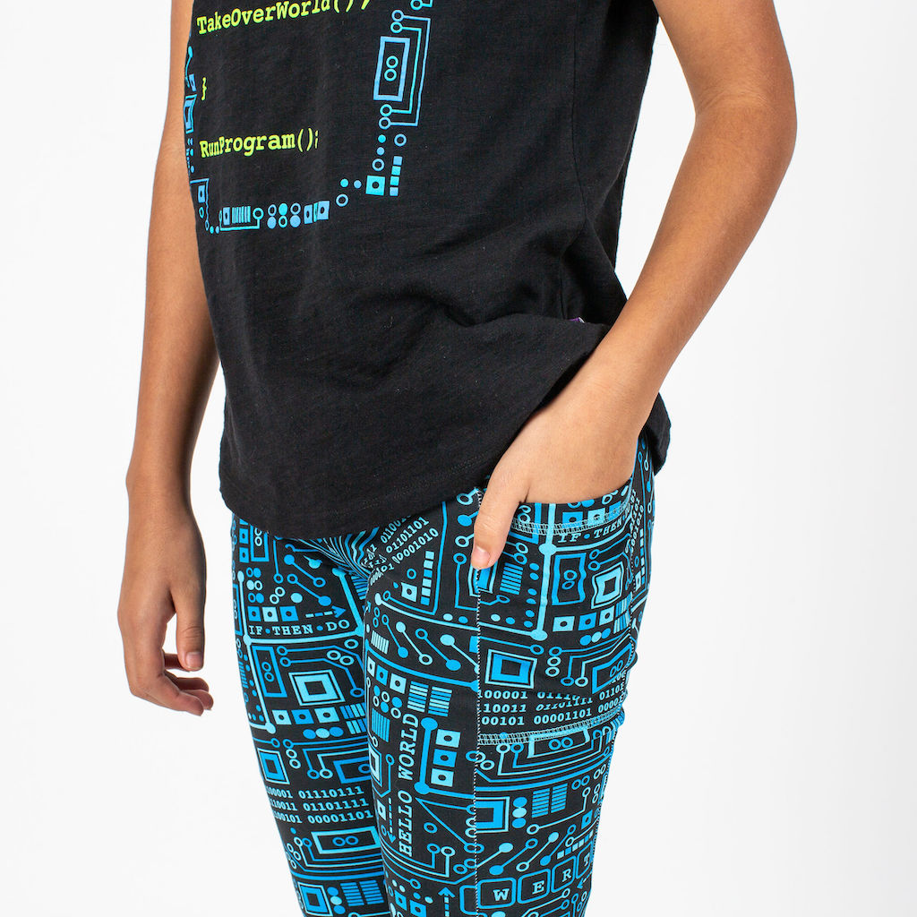 "Up to Code" Circuits Leggings with Pockets
