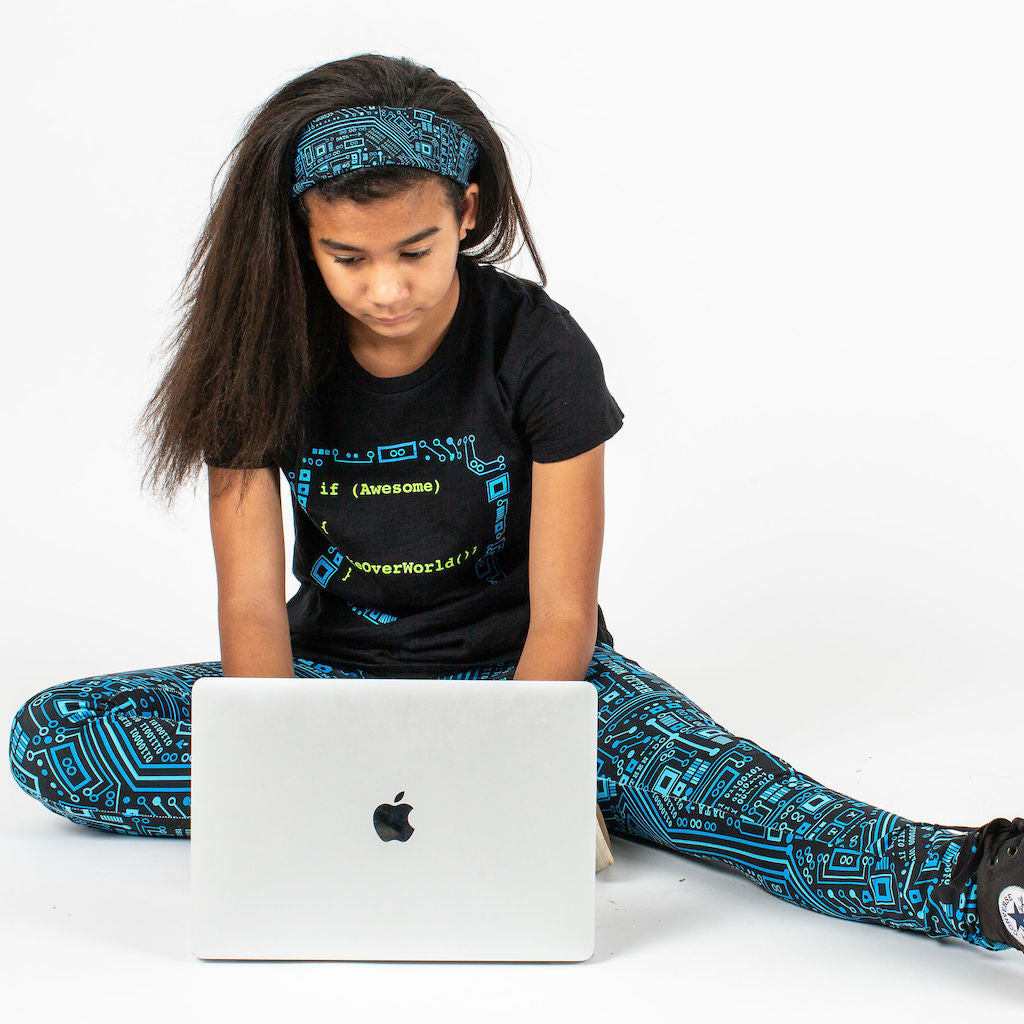 Up to Code Circuits Leggings with Pockets - Princess Awesome