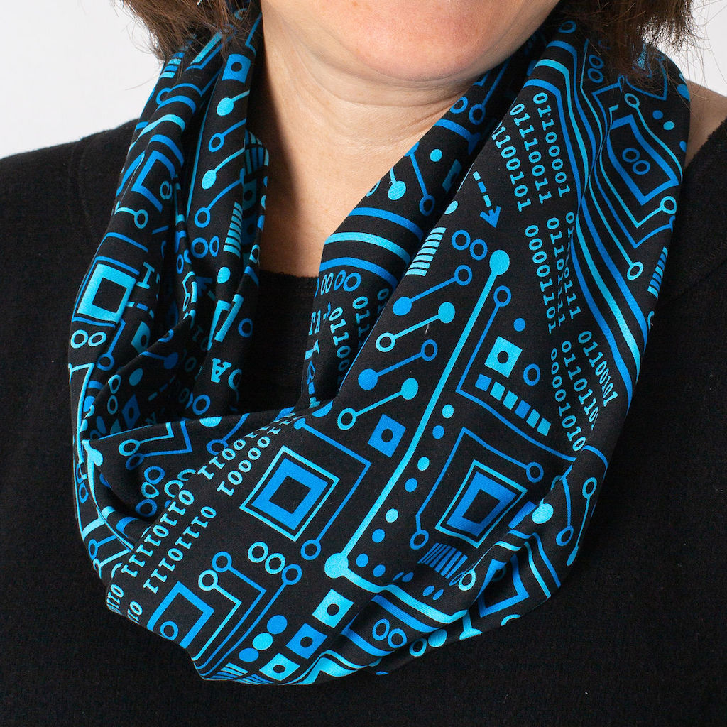 "Up to Code" Circuits Infinity Scarf