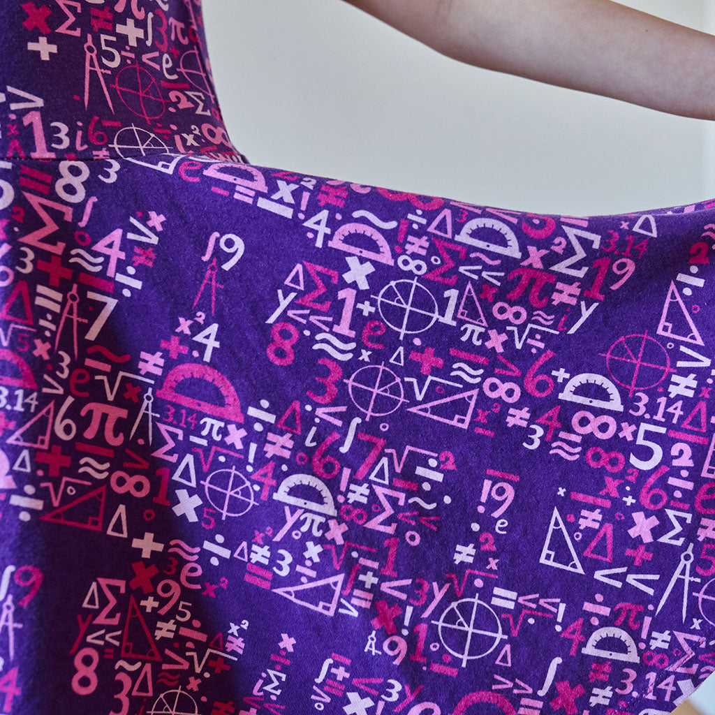 "I Spy Pi" Math Short Sleeve Super Twirler Dress