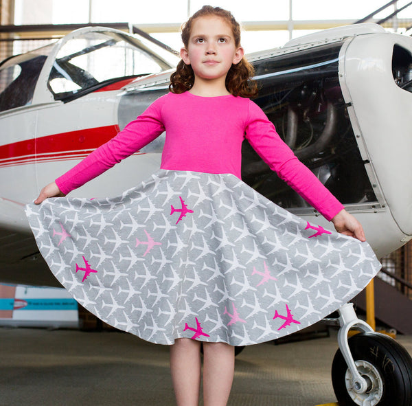 AirHeart Airplanes Leggings with Pockets - Princess Awesome & Boy Wonder