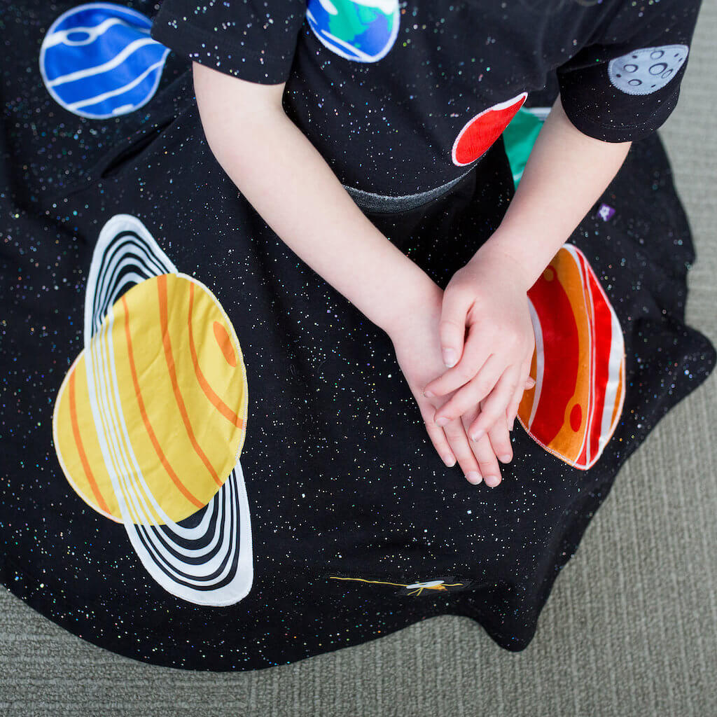 Solar System Busy Dress | Princess Awesome & Boy Wonder 4T Solar System Busy Dress | Princess Awesome & Boy Wonder 4T