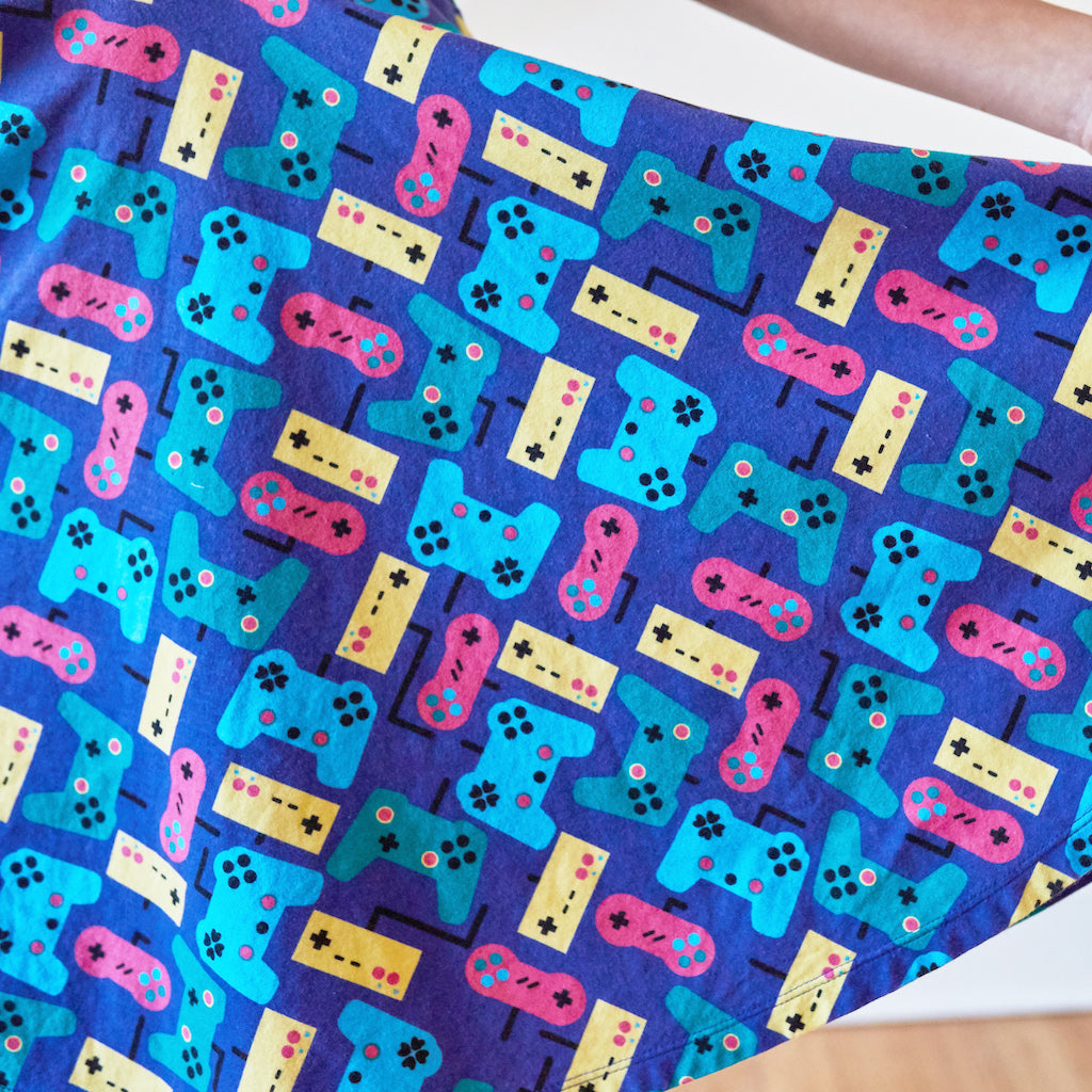 "Control Chic" Video Games Short Sleeve Super Twirler Dress