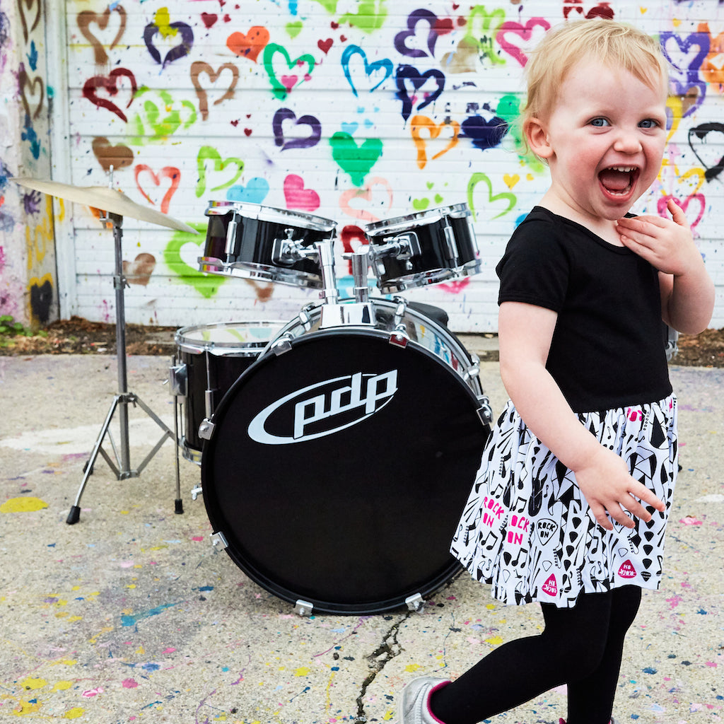 "Treblemaker" Rock Guitars Infant Snapsuit Dress
