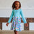 "Bop She-Bot" Roly Poly Robots Long Sleeve Twirly Play Dress with Pockets