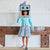 "Bop She-Bot" Roly Poly Robots Long Sleeve Twirly Play Dress with Pockets