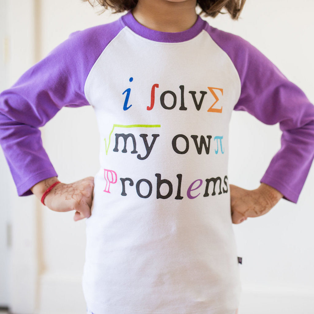 “I Solve My Own Problems” Math Raglan Shirt