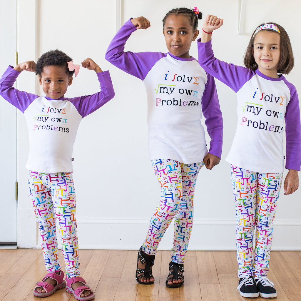 Pi in the Sky” Pi Leggings with Pockets - Princess Awesome & Boy