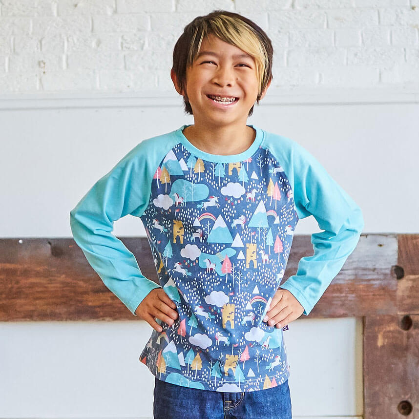Unicorn Adventures Long Sleeve Raglan Shirt