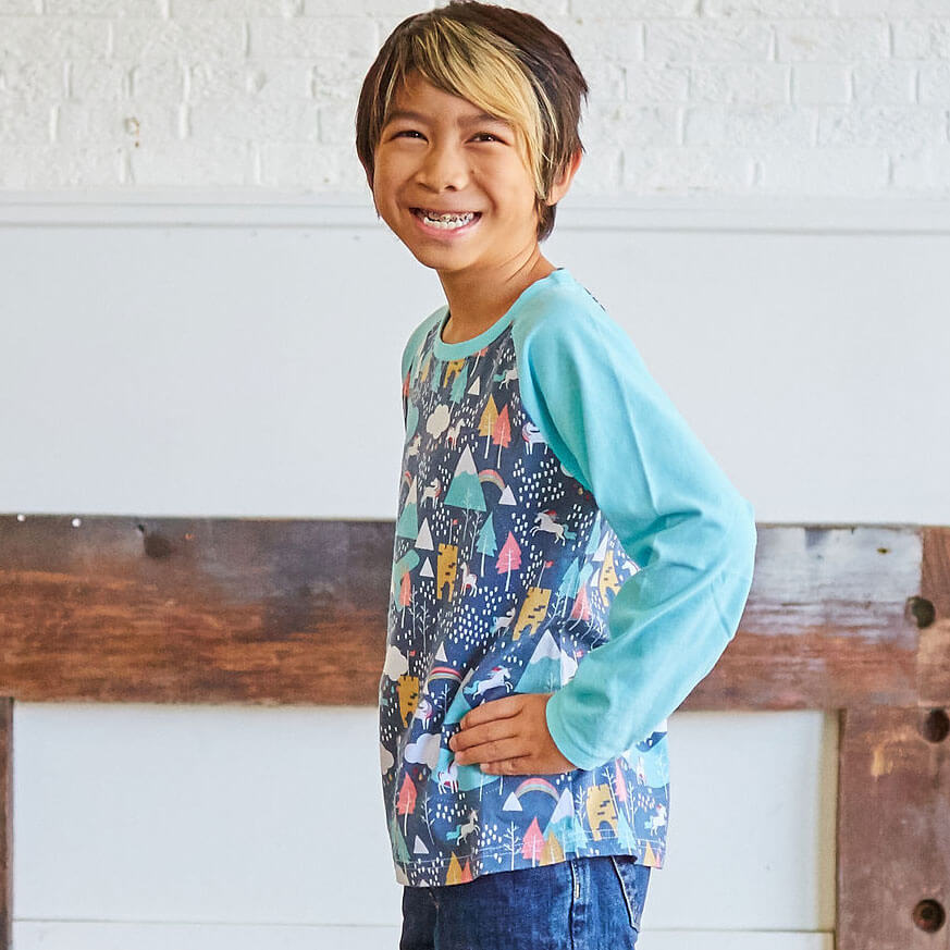 Unicorn Adventures Long Sleeve Raglan Shirt