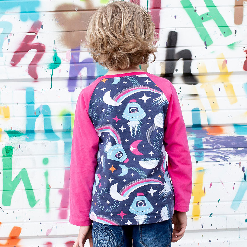 "Star Search" Astronauts Long Sleeve Raglan Shirt