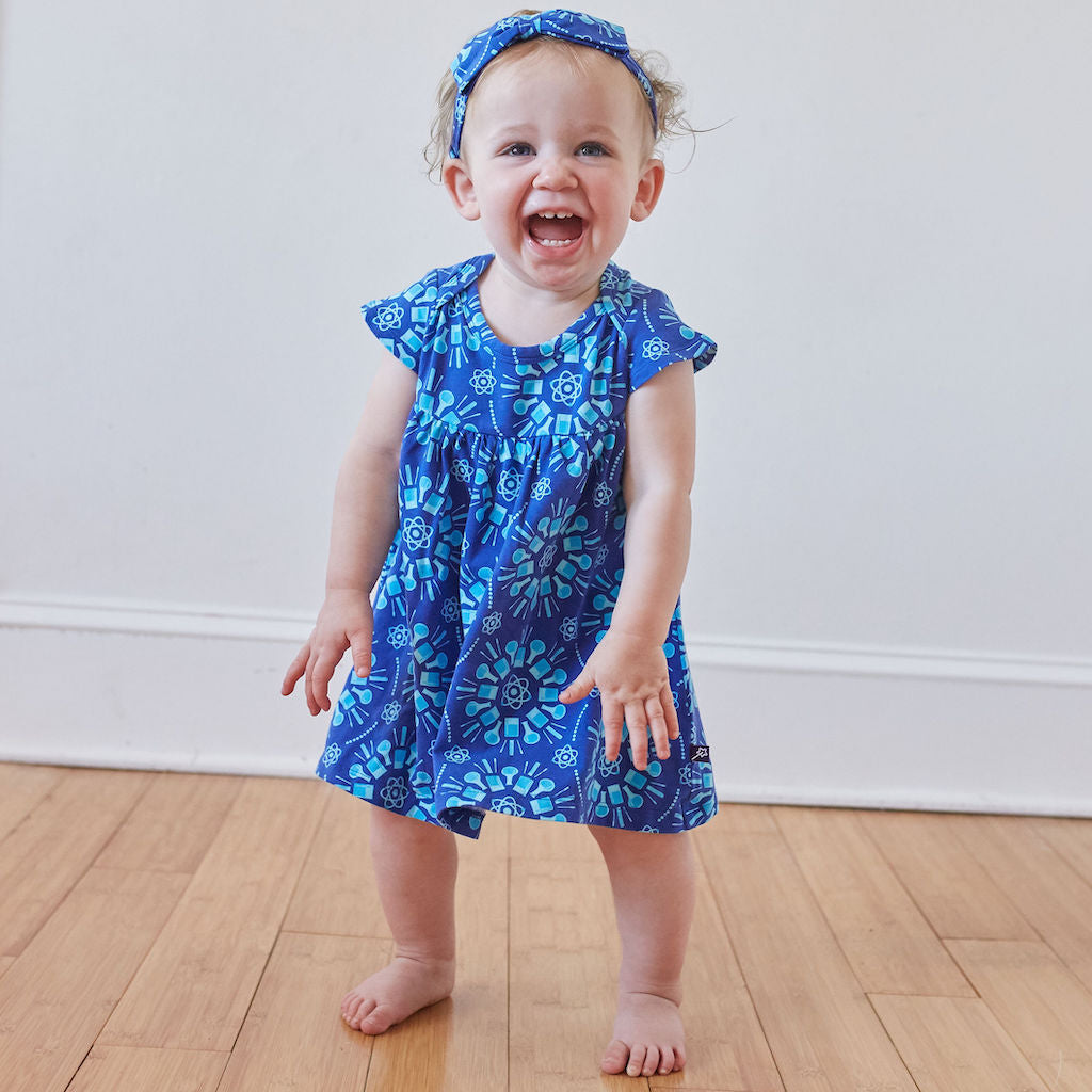 Floral infant dress best sale