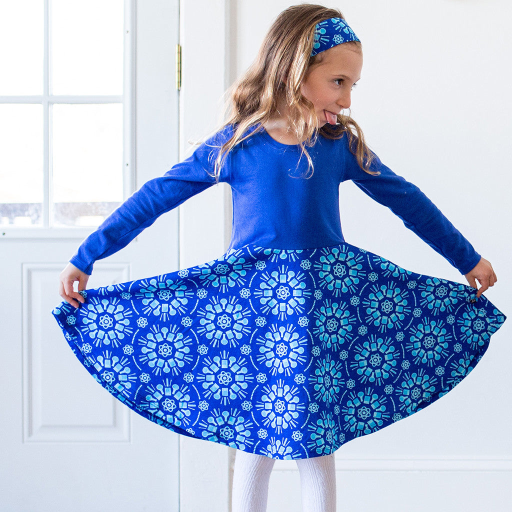 "Atomic Flurry" Twirly Play Dress with Long Sleeves - Princess Awesome - 2