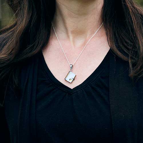 Book with Pages Necklace