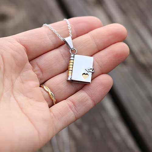 Book with Pages Necklace