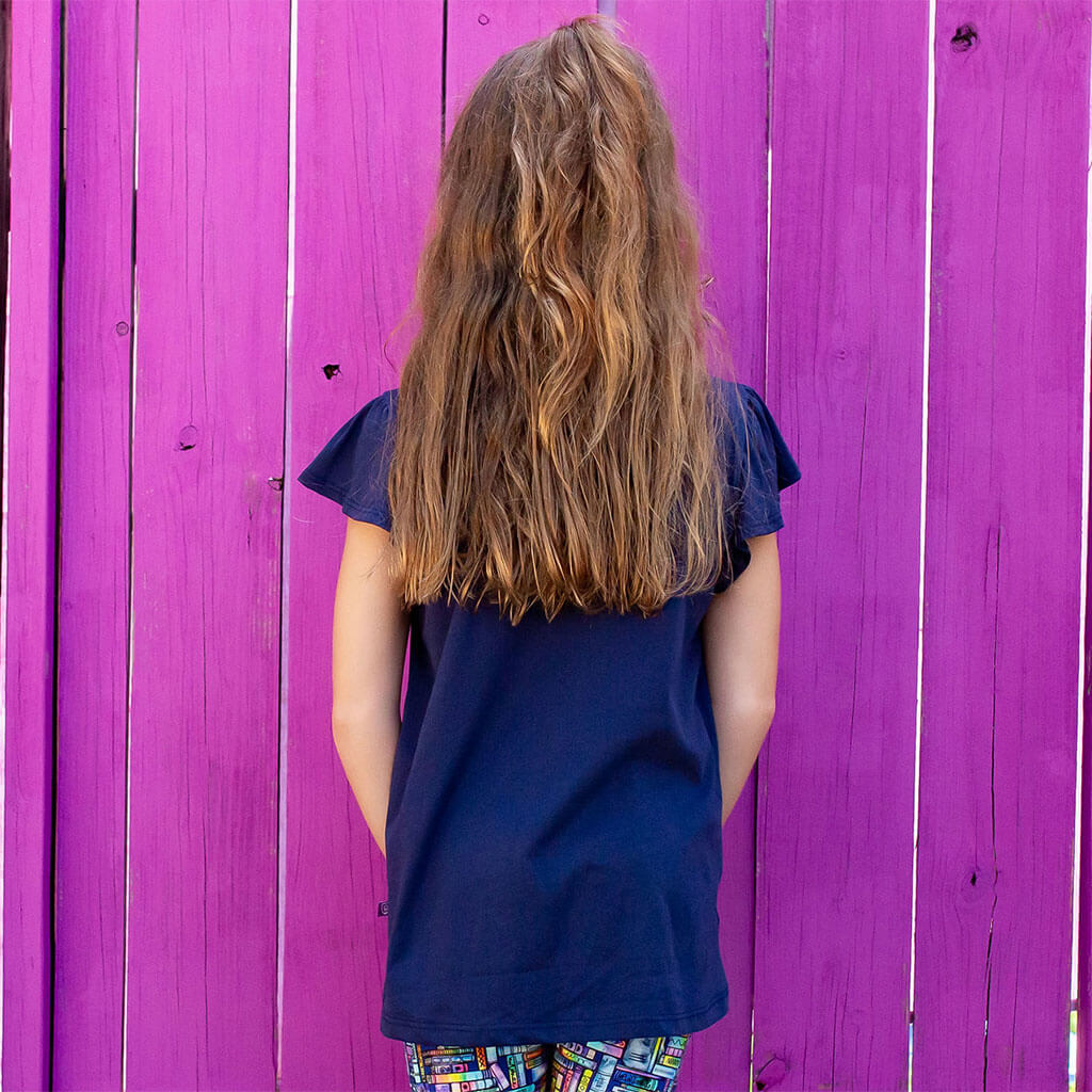 Flip Sequin Favorite Book Flutter Short Sleeve Shirt