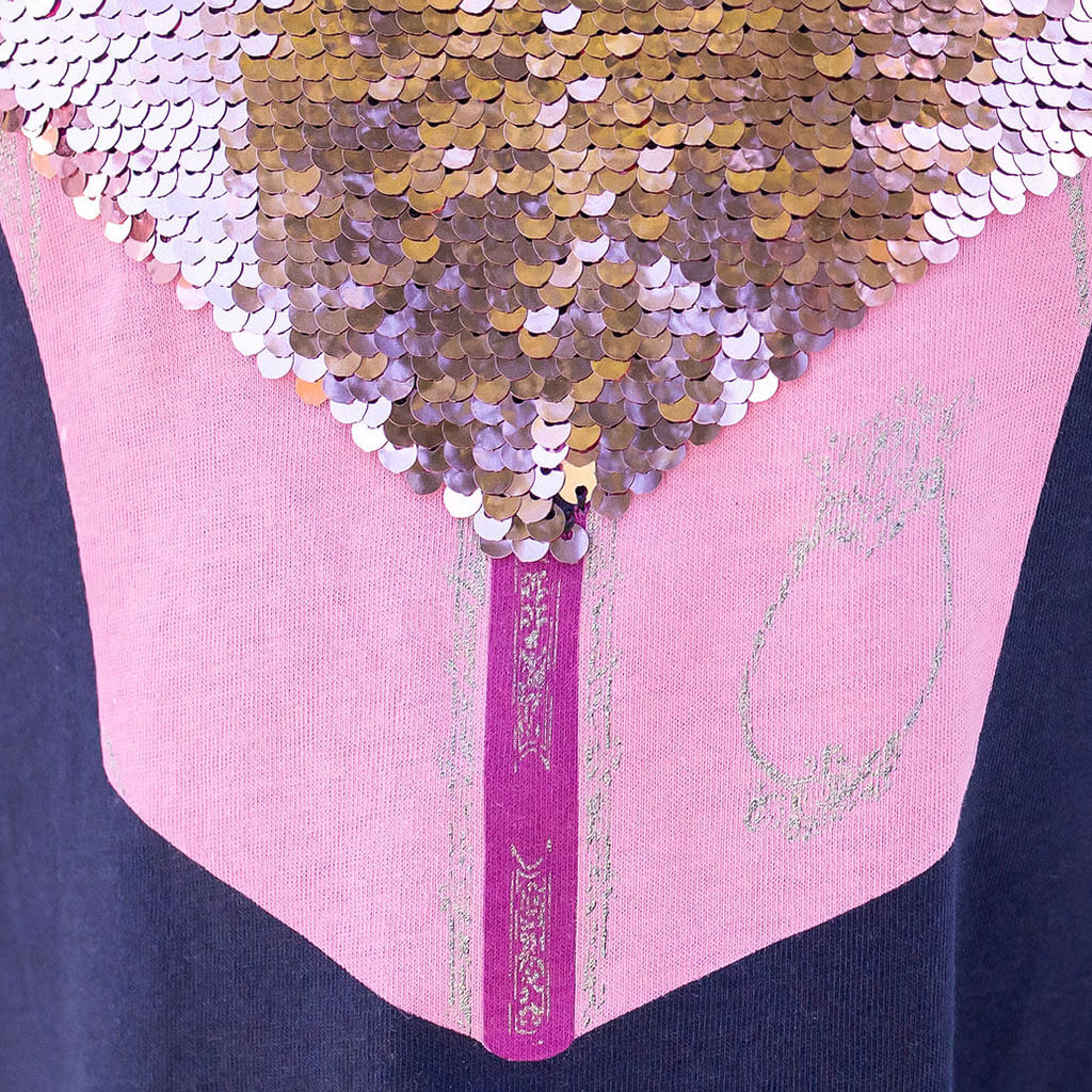 Flip Sequin Favorite Book Flutter Short Sleeve Shirt