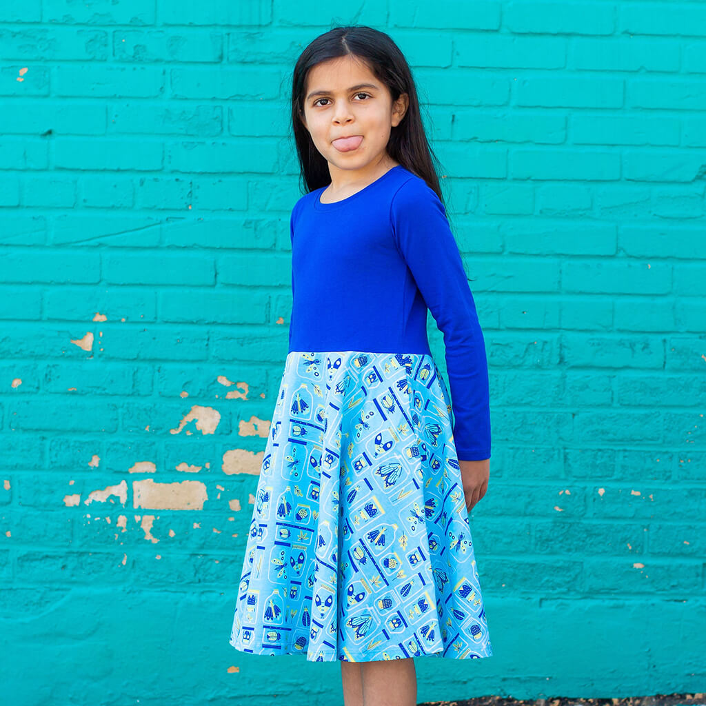 "Jar Jar Bugs" Insects Twirly Play Dress with Pockets