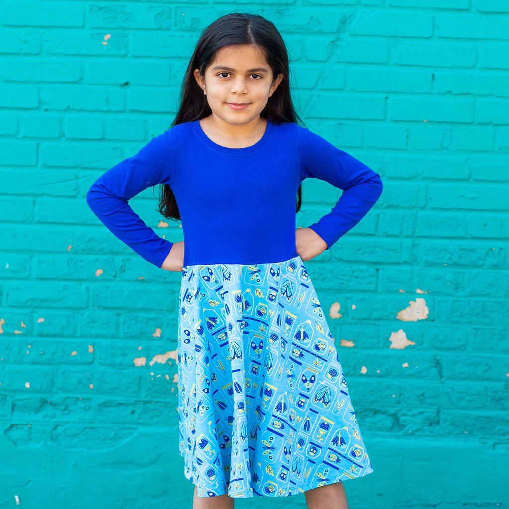 "Jar Jar Bugs" Insects Twirly Play Dress with Pockets