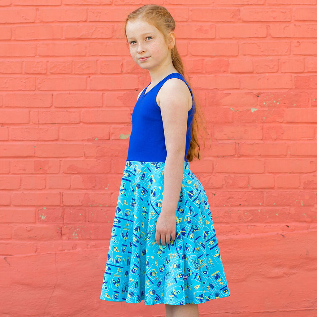 "Jar Jar Bugs" Insects Twirly Play Dress with Pockets