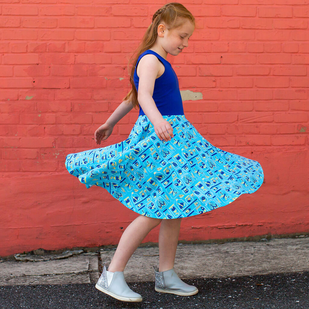 "Jar Jar Bugs" Insects Twirly Play Dress with Pockets