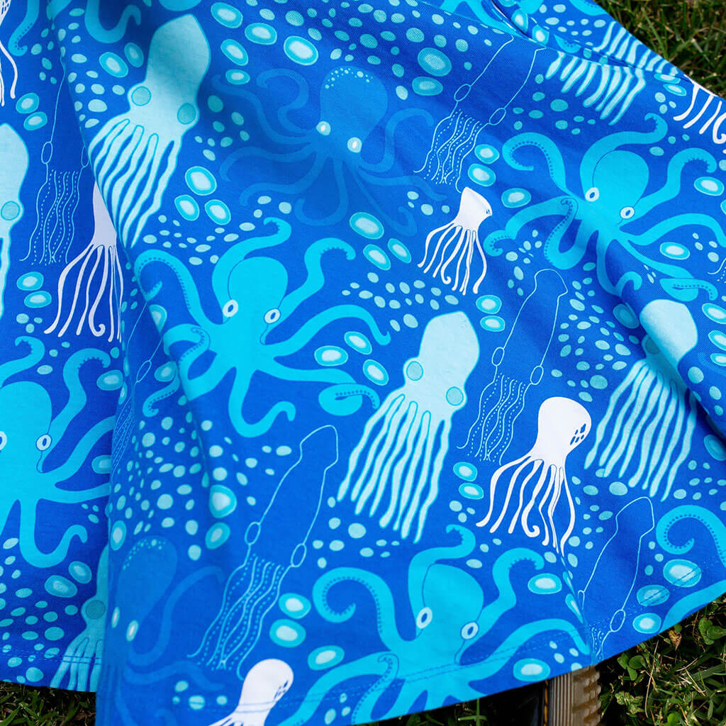 Cephalopods Super Twirler Dress with Pockets - Princess Awesome & Boy Wonder Cephalopods Super Twirler Dress with Pockets - Princess Awesome & Boy Wonder