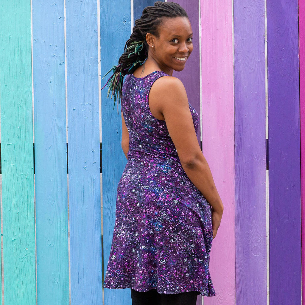 Adult Deep Field Galaxies Sleeveless Dress with Pockets