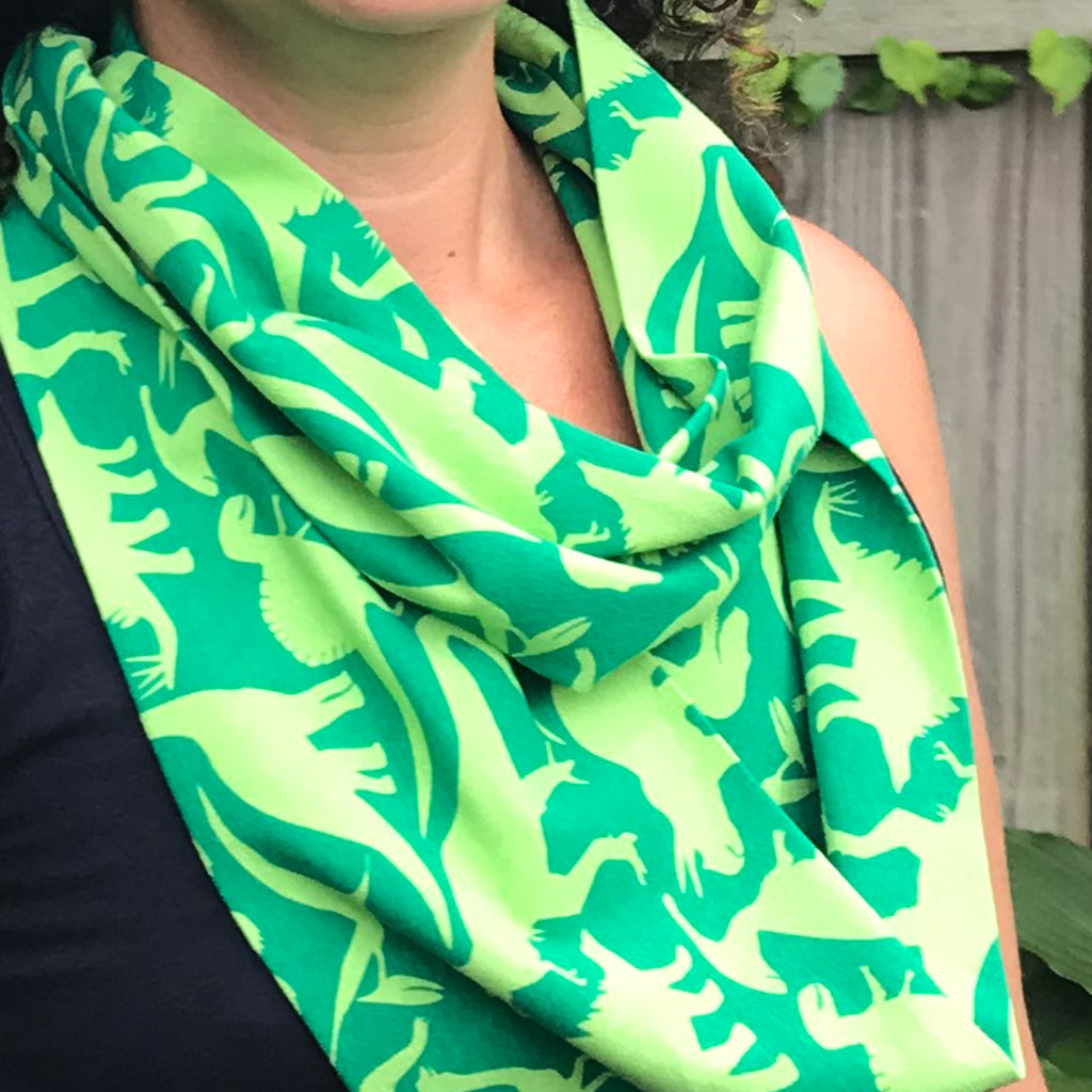 "Land Before Lime" Dinosaurs Infinity Scarf