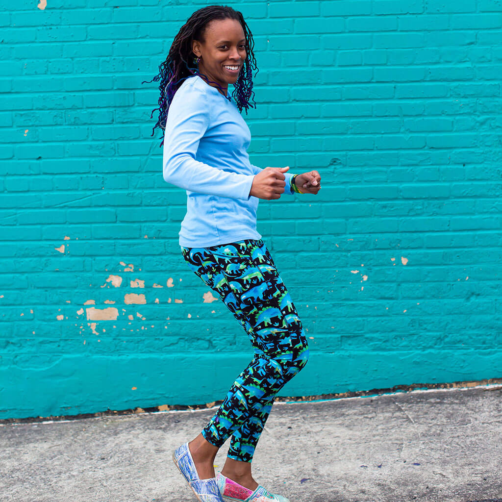 Dinosaurs Leggings with Pockets - Adult