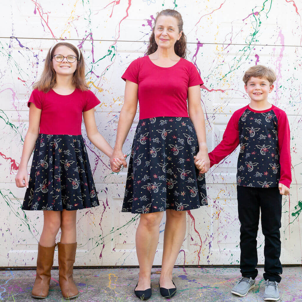 "Fire Flight" Dragons Long Sleeve Raglan Shirt