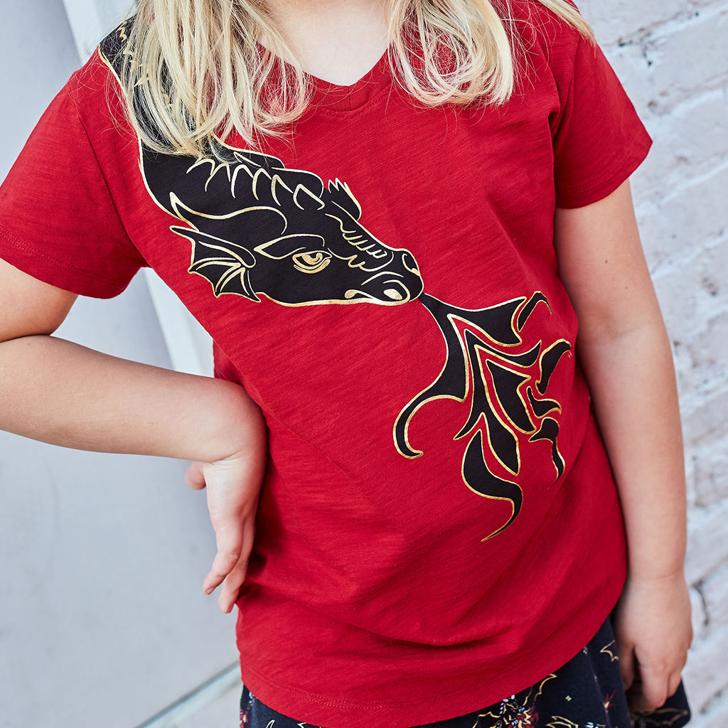 Dragon short sleeve on sale shirt