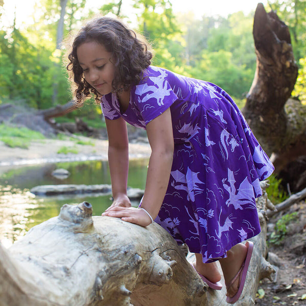 purple dragon dress 