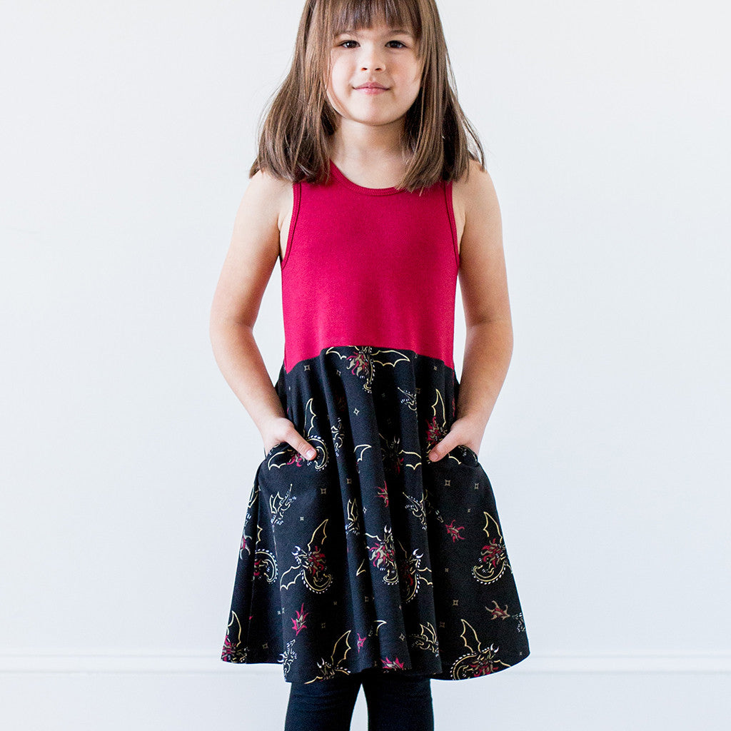 "Fire Flight" Dragons Twirly Play Dress - Princess Awesome - 12