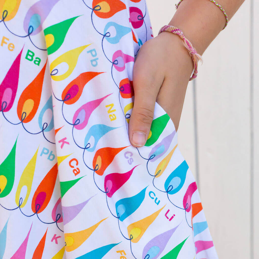 "Hall of Flame" Chemistry Experiments Super Twirler Dress with Pockets