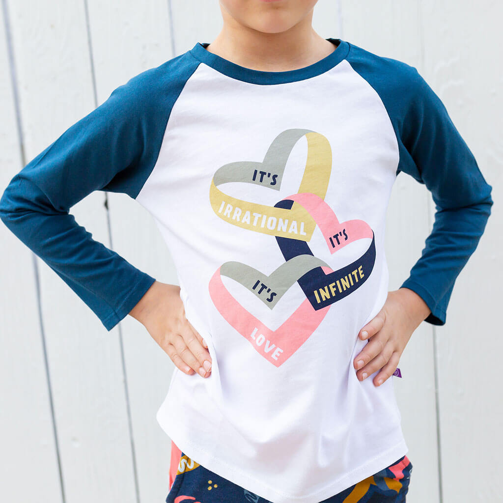 Infinite Love Raglan Shirt with Long Sleeves