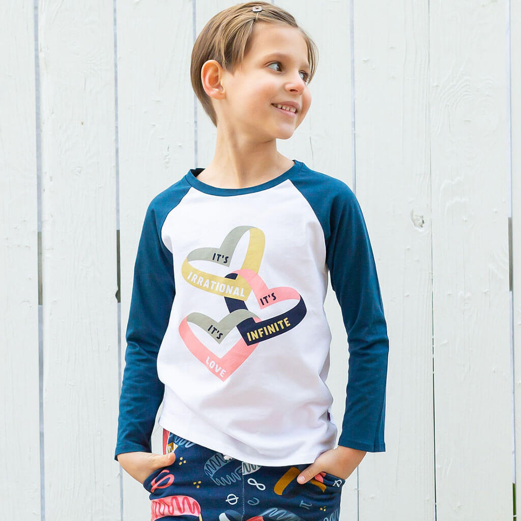 Infinite Love Raglan Shirt with Long Sleeves