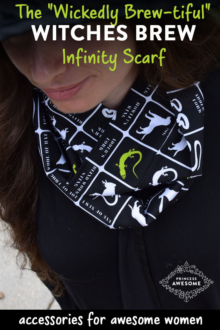 "Wickedly Brew-tiful" Witches' Brew Infinity Scarf - Princess Awesome - 3