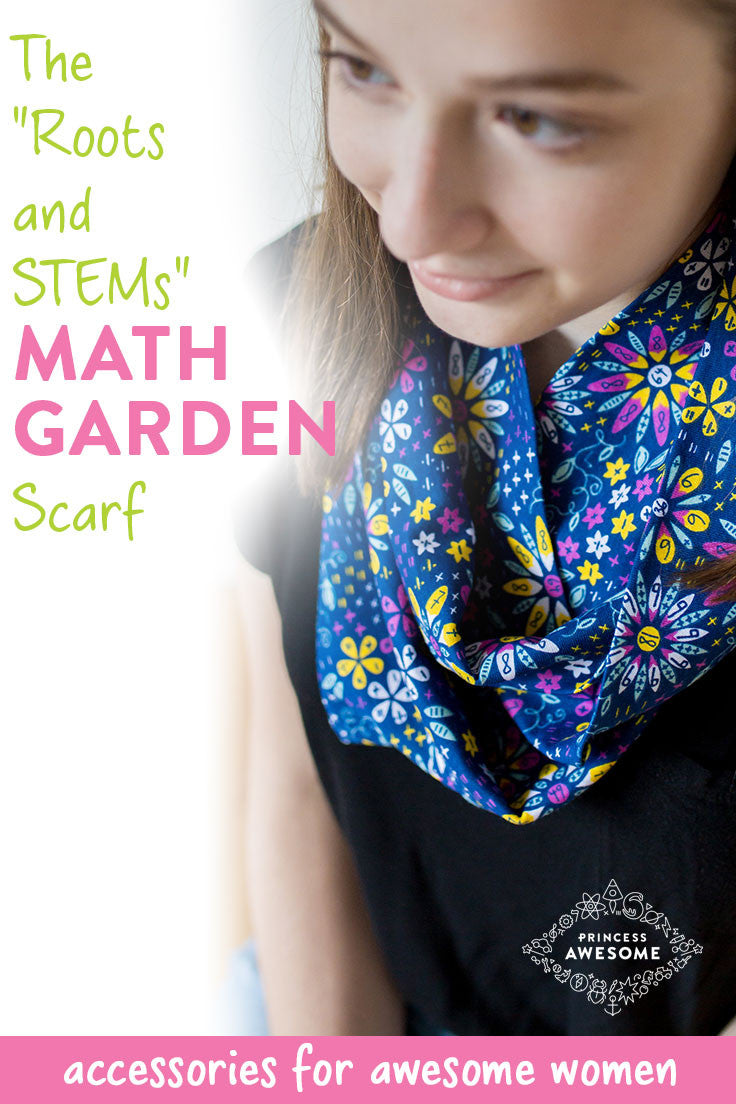 "Roots and STEMs" Math Garden Infinity Scarf