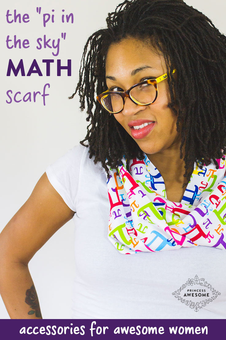 "Pi in the Sky" Infinity Scarf - Princess Awesome - 3