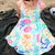 "Ocean Bloom" Jellyfish Sleeveless Play Dress with Pockets