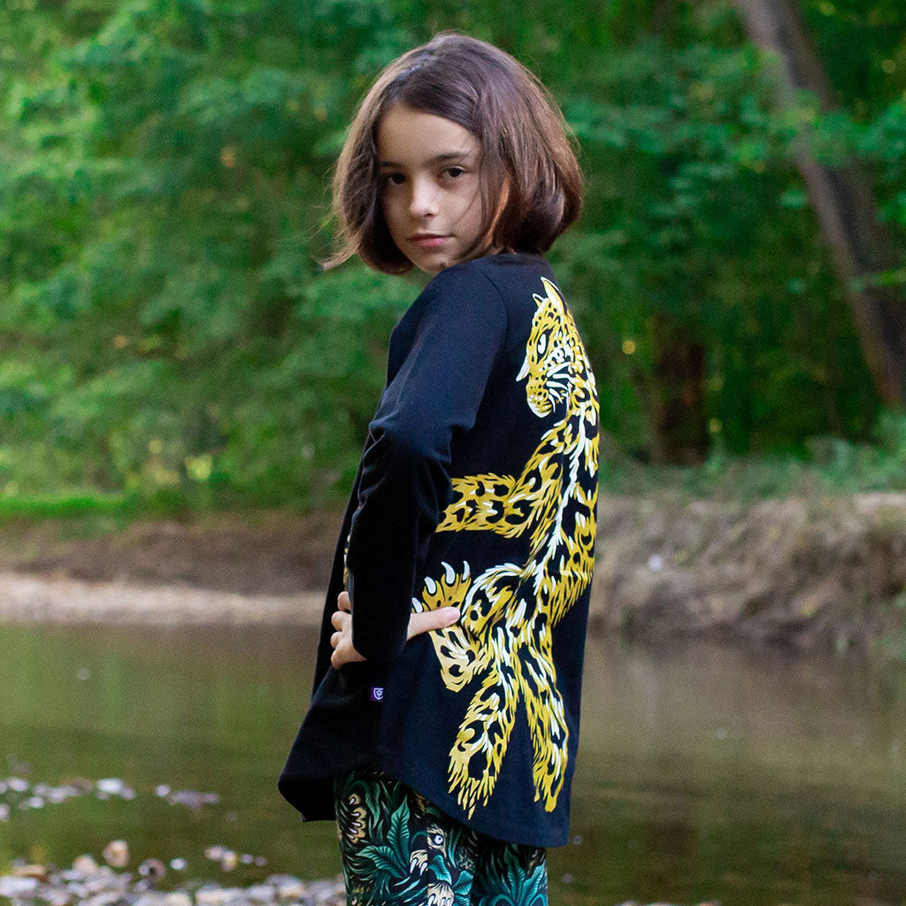 Leopard Long Sleeve Tunic Shirt