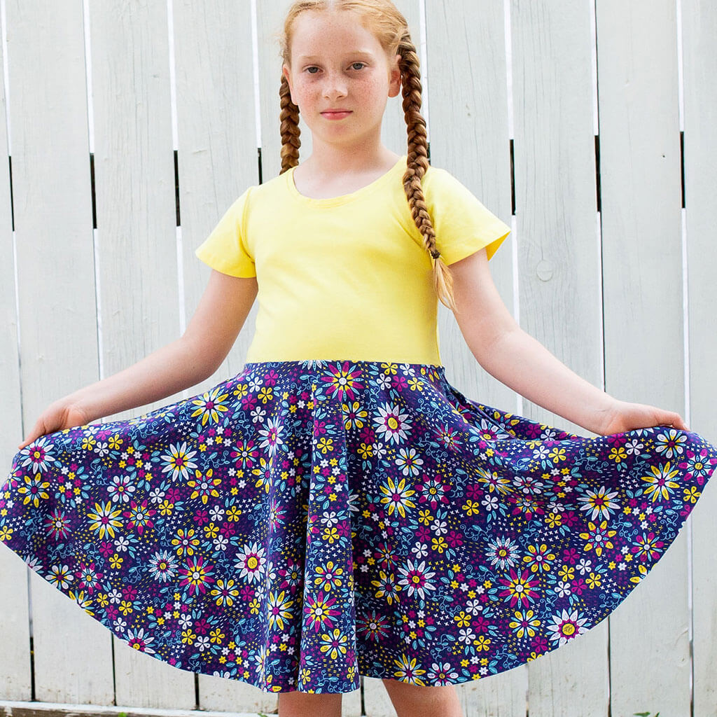"Roots and STEMs" Math Flowers Super Twirler Dress with Pockets