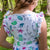 "Fibonacci Summer" Math in Nature Ruffle Sleeveless Dress with Patch Pockets