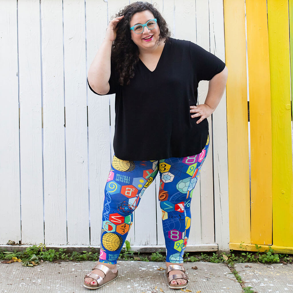 "Show Your Work" Math Leggings with Pockets - Adult