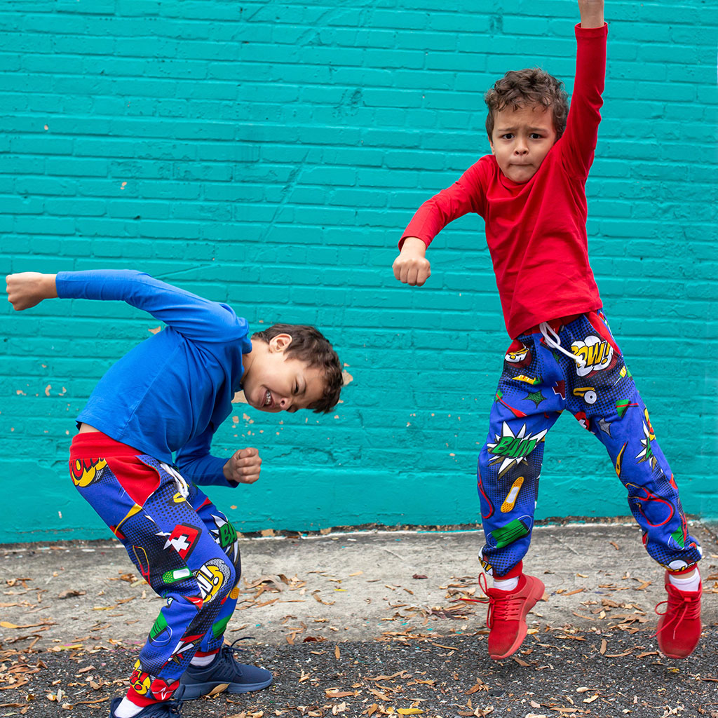 Medical Superheroes Fuzzy Fleece Joggers